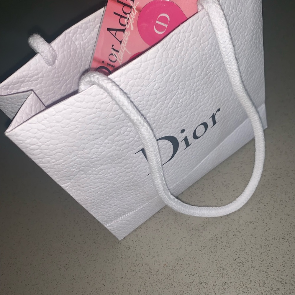Dior shopping bag with lipstick sample!